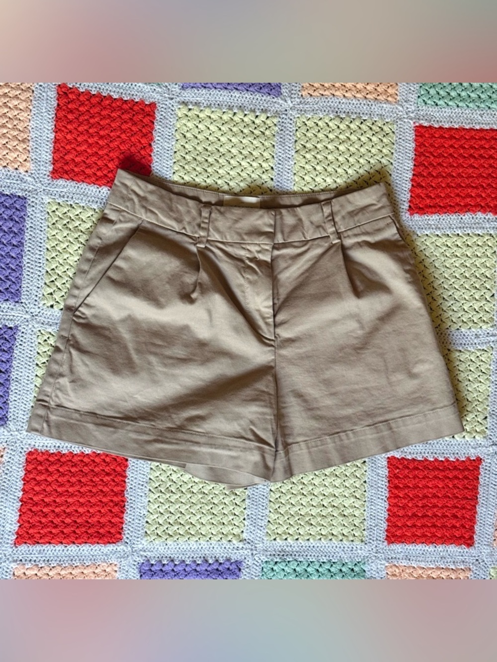 Sezane Light Beige Maelan Shorts